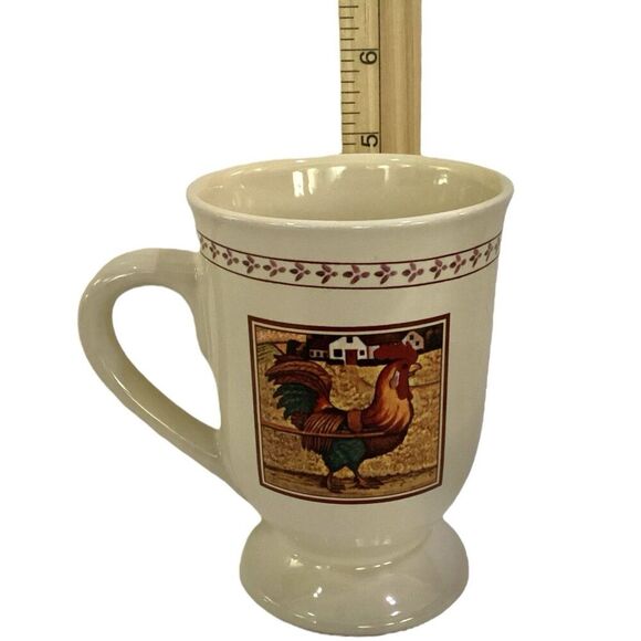 B.I. Inc Rooster Country Morning Coffee Mug 5" 12 oz. Cup - Picture 3 of 6